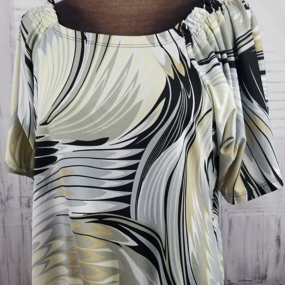 marianne women sz large top‎ shirt tank 3/4 blouse
